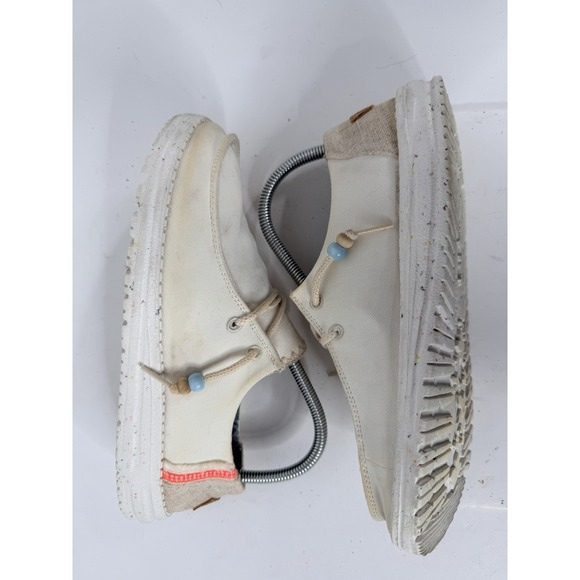 Hey Dude Wendy Natural Salt Canvas Shoes Women's Size 8 Lightweight Comfort - Picture 9 of 11